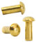 Rivetti a testa tonda in ottone massiccio M2 (2 mm x 6 mm), DIN 660 (confezione da 20)