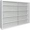 PEGANE Vitrine Murale pour Miniatures en Panneaux de Particules Coloris Blanc, L80 x P9,5 x H60 cm