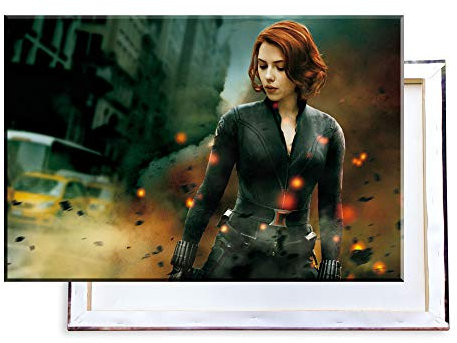Unified Distribution Black Widow - 100x70 cm Kunstdruck auf Leinwand • erstklassige Druckqualität • Dekoration • Wandbild