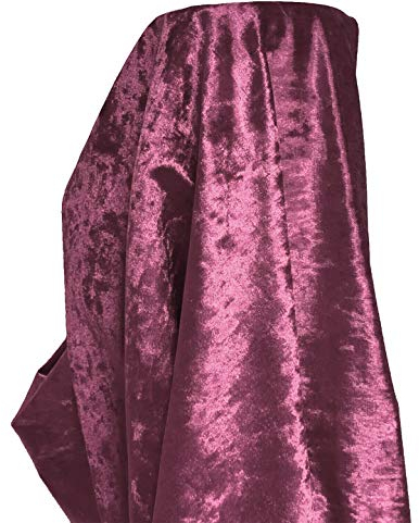 A-Express Stoff Pannesamt Sanft Samt Karneval Bekleidung Kostüm Dekostoff Gardinenstoff Schneiderei Stoff 140cm Breite - 1 Meter 100cm x 140cm Lavendel