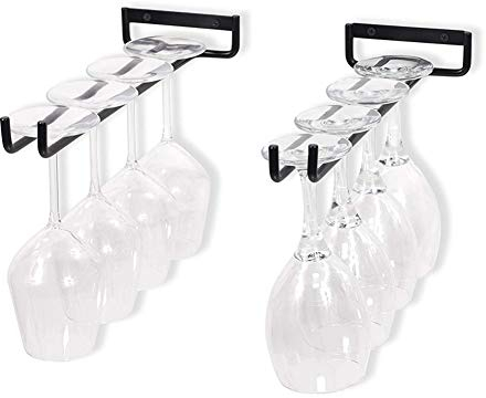 SOKEY Lot de 2 Porte-Verres Suspendu Support de Verre pour Verre à Vin, Verre à Bière - 30cm