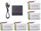 ZYGY 5pcs 3.7V 1200mAh battery with 5 in1 charger for SYMA X5SW X5SC X5SC-1 Remote Control Drone