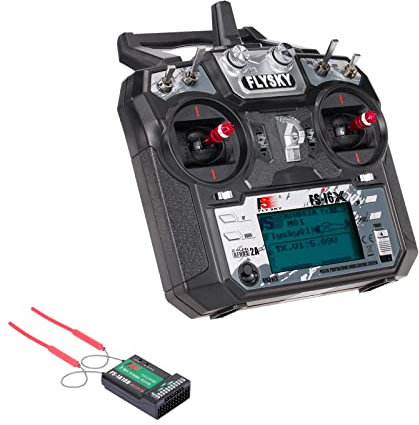 Goolsky FS-i6X RC Transmitter 2.4GHz 10CH AFHDS 2A with FS-iA10B Receiver for RC Drone Airplane Helicopter