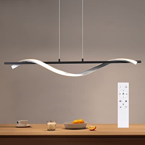 ZMH LED Pendelleuchte Esstisch Hängelampe - 22W Pendellampe Modern Design Esstischlampe Dimmbar mit Fernbedienung Esszimmerlampe 150CM Höhenverstellbar für Esszimmer Küche Wohnzimmer Schlafzimmer