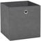 vidaXL 4X Aufbewahrungsbox Zusammenklappbar Spielkiste Regalkorb Faltkiste Korb Kinderbox Box Kiste Faltbox Vliesstoff 28x28x28cm Grau