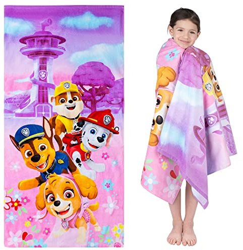 Franco Superweiches Kinder-Bad-/Pool-/Strandtuch, 147,3 x 71,1 cm, Paw Patrol Mädchen