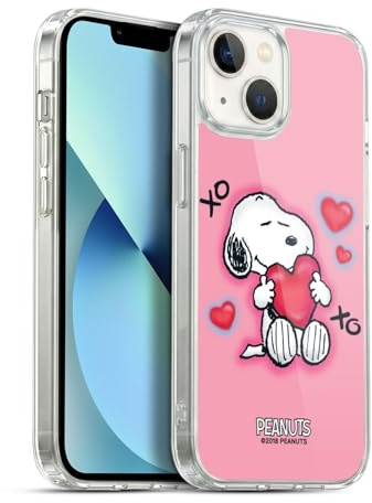 Head Case Designs Offizielle Peanuts XOXO Snoopy Plankenweg-Spritzpistole Gel Handyhülle Hülle [Militärischer Schutzgrad] Kompatibel mit Apple iPhone 13