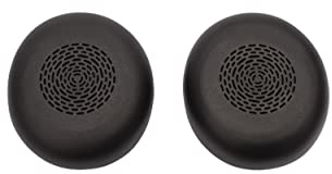 Jabra Evolve2 75 Ear Cushion-Almohadillas de Repuesto Doble Espuma para Auriculares Estéreo Jabra Evolve2 75 (versión en negro)-Almohadillas Suaves de Polipiel-Negro