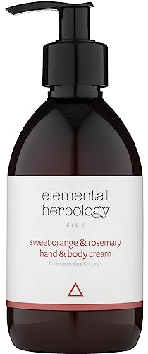Elemental Herbology Hand- und Körpercreme Sweet Orange & Rosmarin, 290 ml, belebende Handcreme und Körperfeuchtigkeitspflege, energetisierende Mischung aus ätherischen Ölen