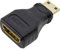 Lumonic Adaptateur Micro-HDMI [Full HD] I HDMI femelle - Mini HDMI mâle avec contact plaqué or I Micro HDMI Mini HDMI adapté aux téléphones portables,