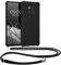 kwmobile Custodia Compatibile con Huawei Mate 20 Pro Cover - Back Case in Silicone TPU - Protezione Smartphone con Cordino - nero