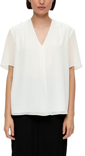 s.Oliver Damen 10.2.20.10.100.2135558 Bluse, 0200 creme, 40