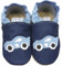 HOBEA-Germany Kitaschuhe Safestep, Kinderhausschuhe, Lederschuhe (Rennauto dunkelblau, 28/29)