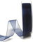 s.dekoda Schleifenband 50m x 25mm Dunkelblau Organza Chiffon Geschenkband Organzaband [1350-121]