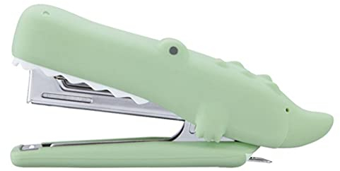 Hefter, Bürohefter, Desktop-Hefter, Tier-Silikon-Hefter, niedlicher manueller Hefter for den Schreibtisch, Schreibwaren, Bürobedarf, Heimschulzubehör for Kinder, (Farbe: Biber) (Farbe: Hai) (Farbe: Ha