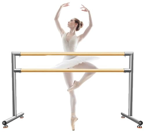Ballettstange Doppelschichtige Ballettstange, Massivholzgriff, geeignet for Familienübungen, physische Räume (Size : 2M/6.6FT)