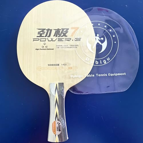 DHS Power G7 Tischtennisklinge, 7-lagiger Holzschläger, DHS PG7 Ping-Pong-Schlägerklinge für DIY montierte Tischtennis-Raequet
