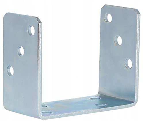 MiG-met - U Bodenanker - U Pfostenträger -150 mm - U Profil Zink - Metalwinkel - Bodenhülsen für holzpfosten - U Winkel halterung - Galvanischen - Bodenhülse