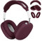 VISOOM Case für Airpods Max Kopfhörer, weiche Silikon Schutzhülle für Apple Airpod Max Zubehör Cases(Burgundy)