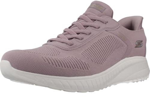 Skechers Bobs Squad Chaos Current Muse, Scarpe da Ginnastica Donna, Lavender Textile, 37.5 EU