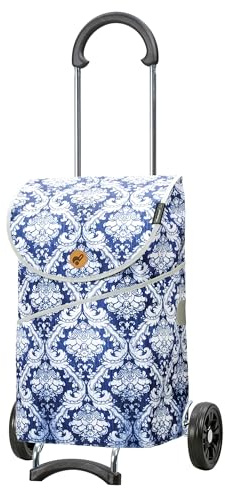 Andersen Einkaufstrolley - klappbar - 46 Liter - belastbar 40 kg - Stahlgestell - mit Kordelzug & Klett - Seiten- & Innentasche - Trolley - Rad Ø 15 cm - Scala Shopper Mix Collection A29