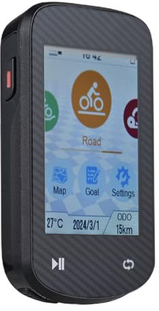 Lixada GPS Bike Computer Wireless Waterproof GLONASS ANT+ Sensor and BT Compatible Offline Maps Gyroscope 24-Hour Battery Life 2.4-inch APP Touchscreen Bicycle Computer