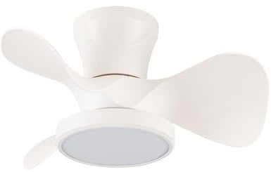 CRISTALRECORD Ventilador de techo LED Moll Blanco 20W 1900Lm CCT Dim