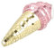 Cabilock Disco Ball Ice Cream Decor Hanging Party Room Decor Safe Glass Mirror Pendant