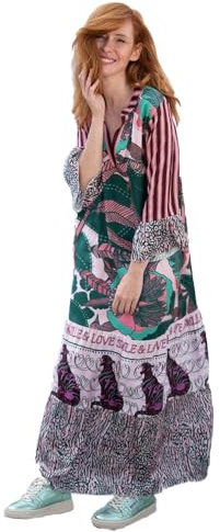 Miss Goodlife Love and Leaves Tunikadress, Multicolor, L
