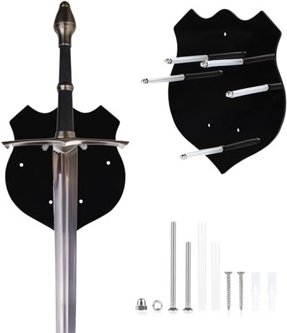 lalago Schwert-Aufhänger, Schwert-Wandhalterung, Schwertständer, Axthalter, Acryl-Schwertständer, Wandhaken, Displayaufhänger für Wand, Schwerthalter, Axt, vertikale Anzeige und Dekorati