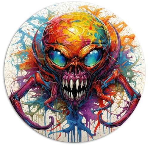 Puzzle mit 1000 Teilen für Erwachsene, „Die Adaptive Spinne“, kreisförmiges Puzzle, für Erwachsene und Kinder ab 12 Jahren, Puzzle aus Pappe, Puzzle-Geschenk für Erwachsene, Größe 67,5 x 67,5