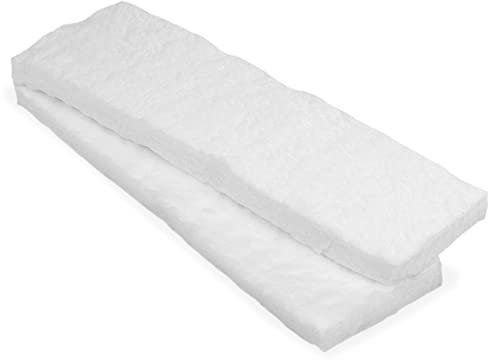 2X Keramikschwamm 20 x 7 x 1,3 cm BioFlex Keramische Wolle Keramik Wolle für Ethanol Kamin Brenner