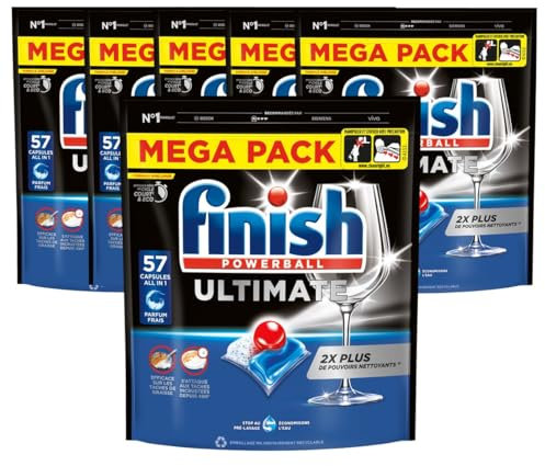 Finish Ultimate pastilles lave vaisselle, Imbattable contre les taches tenaces, 342 capsules ultimate