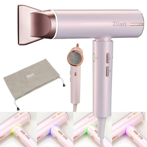 Profi Haartrockner BLDC Motor 110.000 U/min für Schnelles Trocknen Ionen Haarföhn Styling Föhn Haar Trockner Fön für Privat & Friseur IQ-Technologie Memory-System Auto Cleaning LED-Anzeige Cool Shot