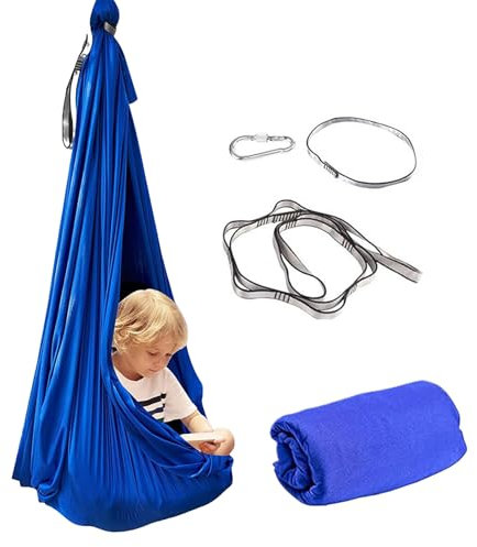 Hamaca acurrucada - Hamaca Interior, Hoja de compresión | 26x17x3cm / Equipo de Terapia de Autismo Suave y calmante, Ayuda vestibular calmante, Silla Colgante cómoda para Necesidades Especiales