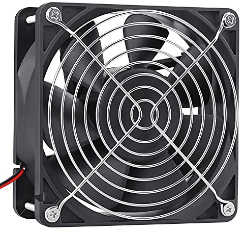 GDSITME Ventilateur PC 120mm 12V Ventilateur 120x120x38 2 broches 12V 120mm | ventilateur 12v 120mm pc fan 3000 tr/min pour Ordinateur