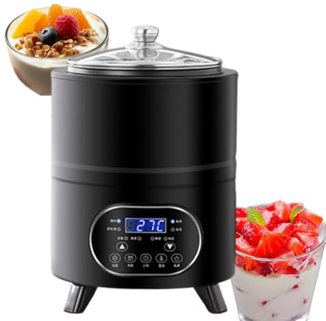 ShaiVrissian Yaourtière avec écran LED Et Minuterie Black-8L