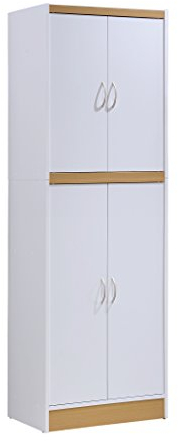 HODEDAH IMPORT HI224 White Despensa de Cocina, Madera, Blanco, No Apply