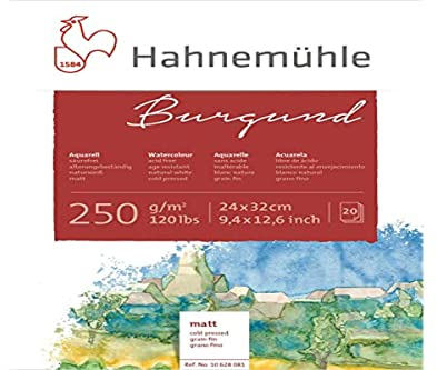 Aquarellblock, 24 x 32 cm, 20 Blatt, 250 g, matt