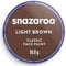Snazaroo - Pintura facial y corporal, 18 ml, color marrón claro, profesional a base de agua, pastilla de aquacolor individual para adultos, niños y efectos especiales