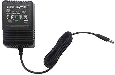 myVolts Chargeur/Alimentation 9V Compatible avec Digitech PS0913B Transfo (Adaptateur Secteur) - Prise française