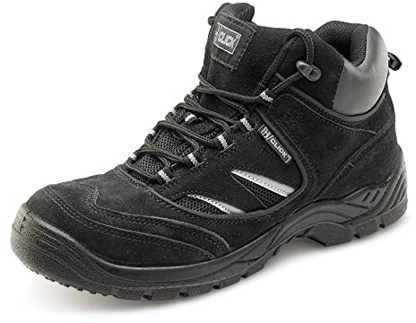 B-Click Dual Density Trainer Safety Boot ,Black ,9 UK(43 EU)