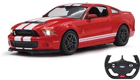 JAMARA Ford Shelby GT500 1:14 2,4GHz - offiziell lizenziert, ca 1 Std. Fahrzeit bei 11 Km/h, LED, Perfekt nachgebildete Details, detaillierter Innenraum,hochwertige Verarbeitung