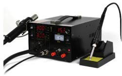 Gowe 220 V 3 en 1 à air chaud SMD Station à souder soudage Station à dessouder