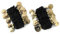 MyBeautyworld24 Belly-Dance Handkette (Paar) schwarz m. goldfarbenen Münzen Armband Handschmuck Fasching Bauchtanzen