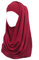 Lina & Lily Bubble Crepe Chiffon Damen Muslim Hijab Kopftuch Schal Turban, Stoff Leicht Undurchsichtig (Weinrot)