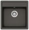 SCHOCK Fregadero de cocina 49 x 51 cm Nemo N-100S Asphalt – Fregadero de granito gris a partir de 50 cm de ancho
