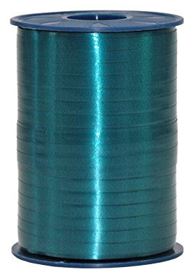 Präsent C.E. PATTBERG Geschenkband smaragdgrün, 500 Meter Ringelband 5 mm zum Basteln, Dekorieren & Verpacken von Geschenken zu jedem Anlass
