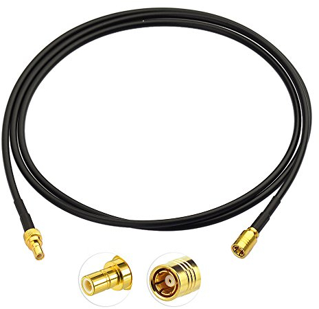 BINGFU DAB Auto Antenne Kabel SMB Stecker auf SMB Buchse Adapter RG174 1m Verlängerungskabel Kompatibel mit Pioneer Pure Alpine AiliTech
