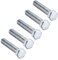 sourcing map Hex Head Screw Bolts Carbon Steel 3/8-16x2 Fastener Grade 5 UNC 5pcs